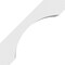 Ekena Millwork 5"W x 8"D x 8"H Standard Legacy Architectural Grade PVC Knee Brace BRCP05X08X08LGY - alternate 2